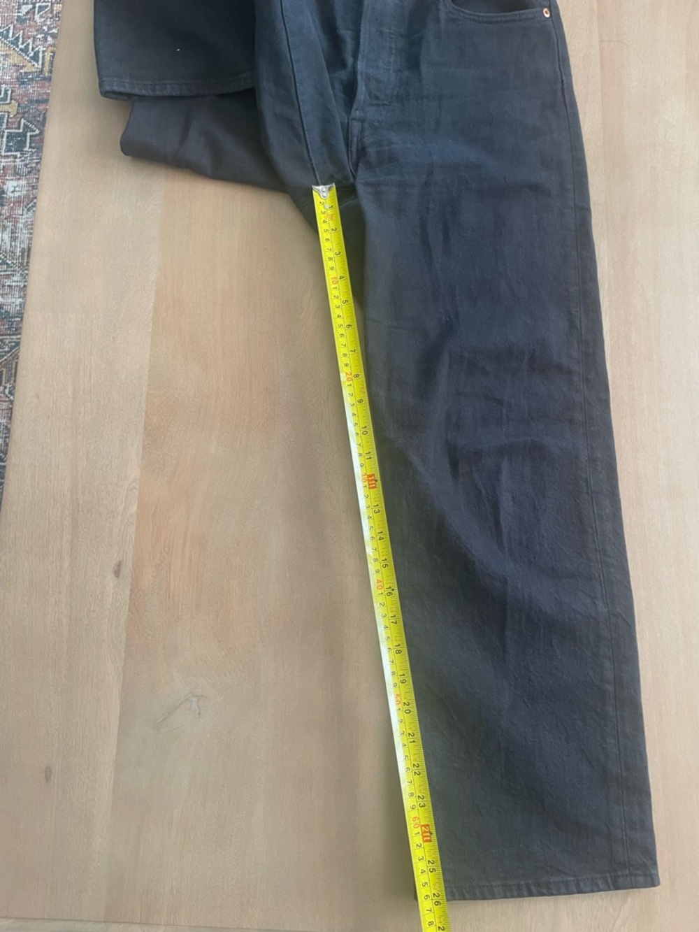 RIBCAGE STRAIGHT ANKLE WOMEN'S JEANS BLACK - Picture 13 of 13